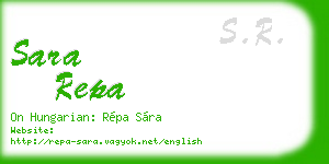 sara repa business card