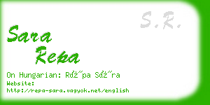 sara repa business card